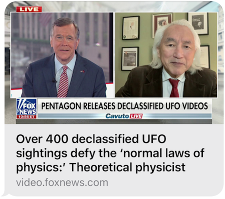 Over 400 declassified UFO sightings defy the 'normal laws of physics:' Theoretical physicist